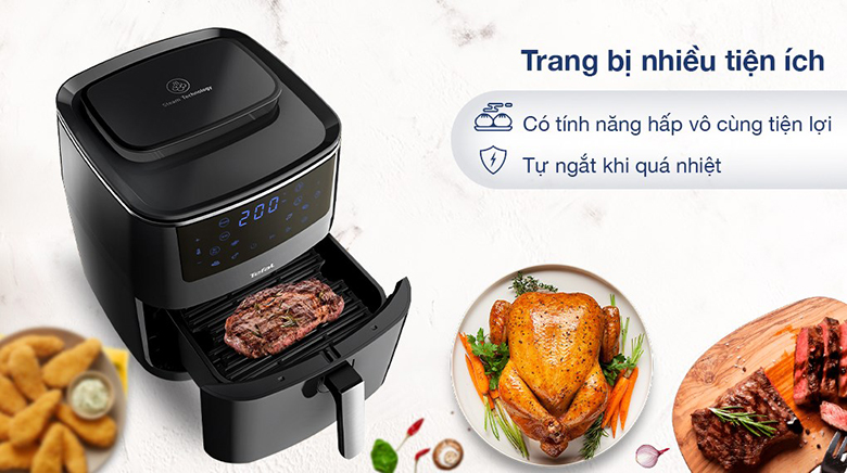 Nồi chiên không dầu có hấp Tefal 6.5 lít FW201815