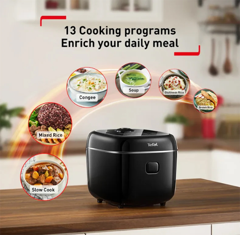 Nồi cơm điện tử Tefal 1.8 lít RK7778Y0