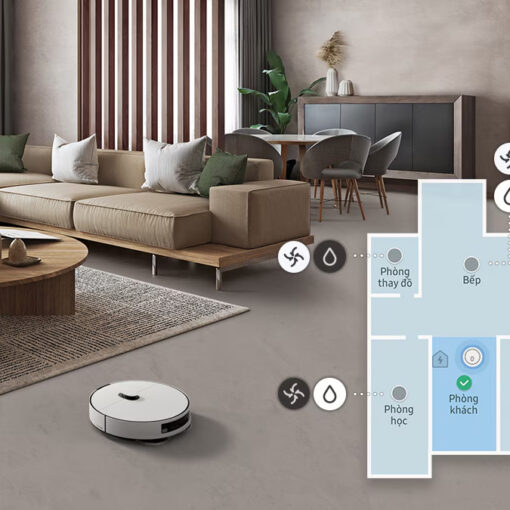 Robot hút bụi lau nhà Samsung Bespoke VR7MD96514G&SV