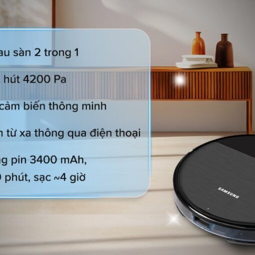 Robot hút bụi lau nhà Samsung VR05R5050WK&SV-3