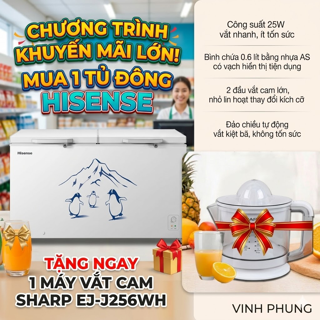 Tủ Đông Hisense FC520D4EWC1