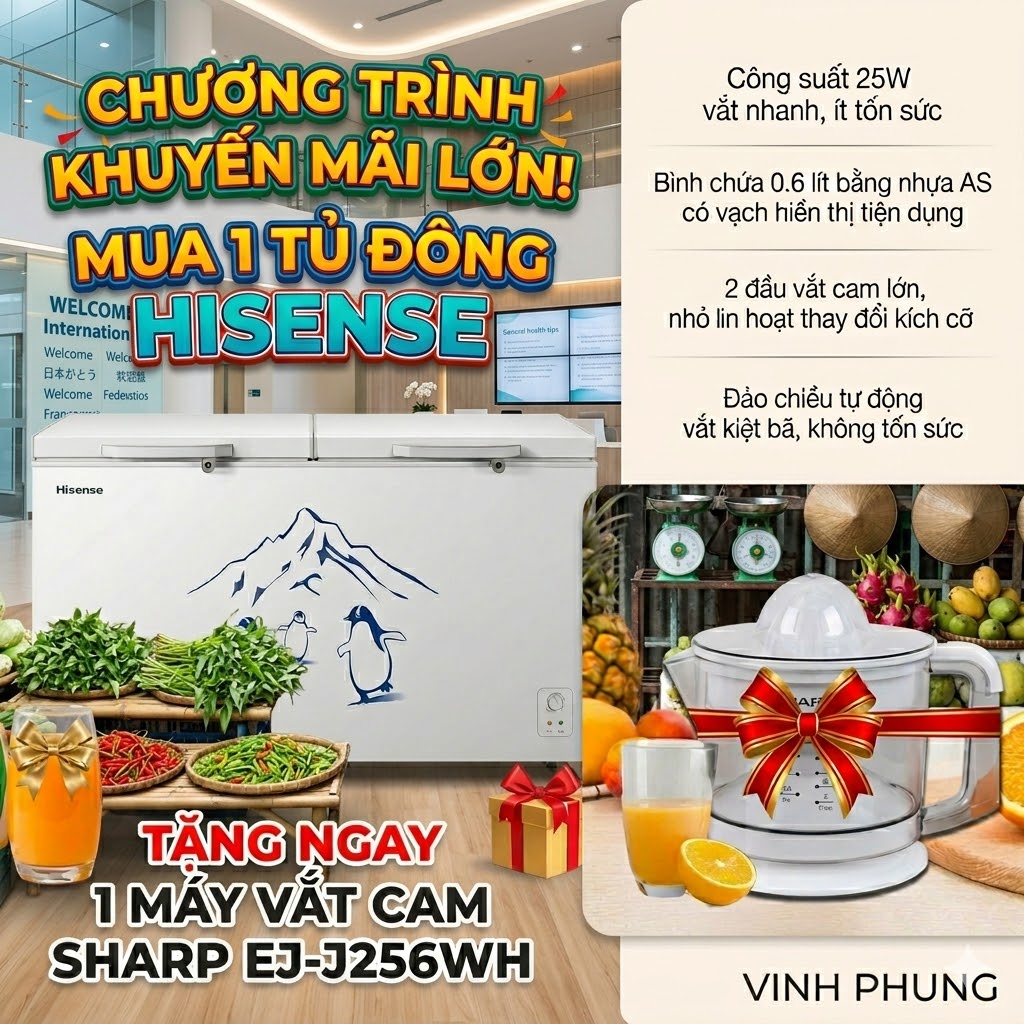 Tủ đông Hisense 420 lít FC520D4EWC1