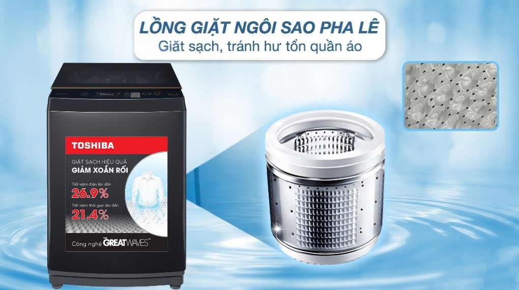 Máy giặt lồng đứng Toshiba 10 kg AW-DM1100JV(MK)