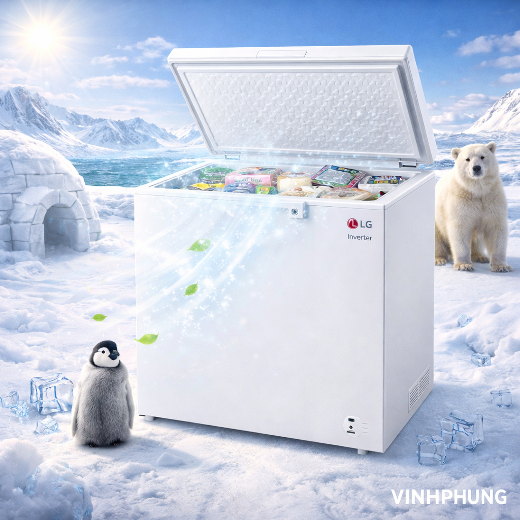 Tủ đông LG Inverter 291 Lít C30WH