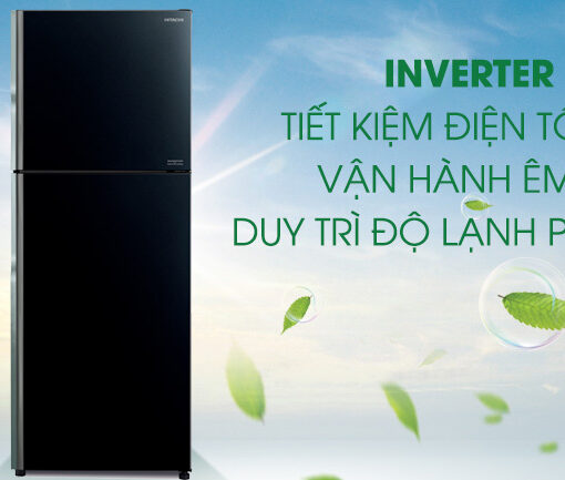 Tủ lạnh Hitachi Inverter 339 lít R-FVX450PGV9 GBK