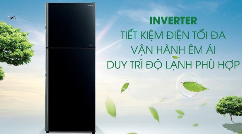 Tủ lạnh Hitachi Inverter 339 lít R-FVX450PGV9 GBK