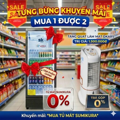 Tủ mát Sumikura 300 lít SKSC-300/JS