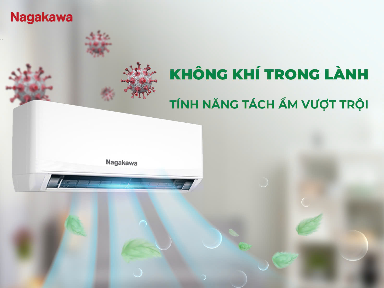 Máy lạnh Nagakawa Inverter 1.0 HP NIS-C09R2U51