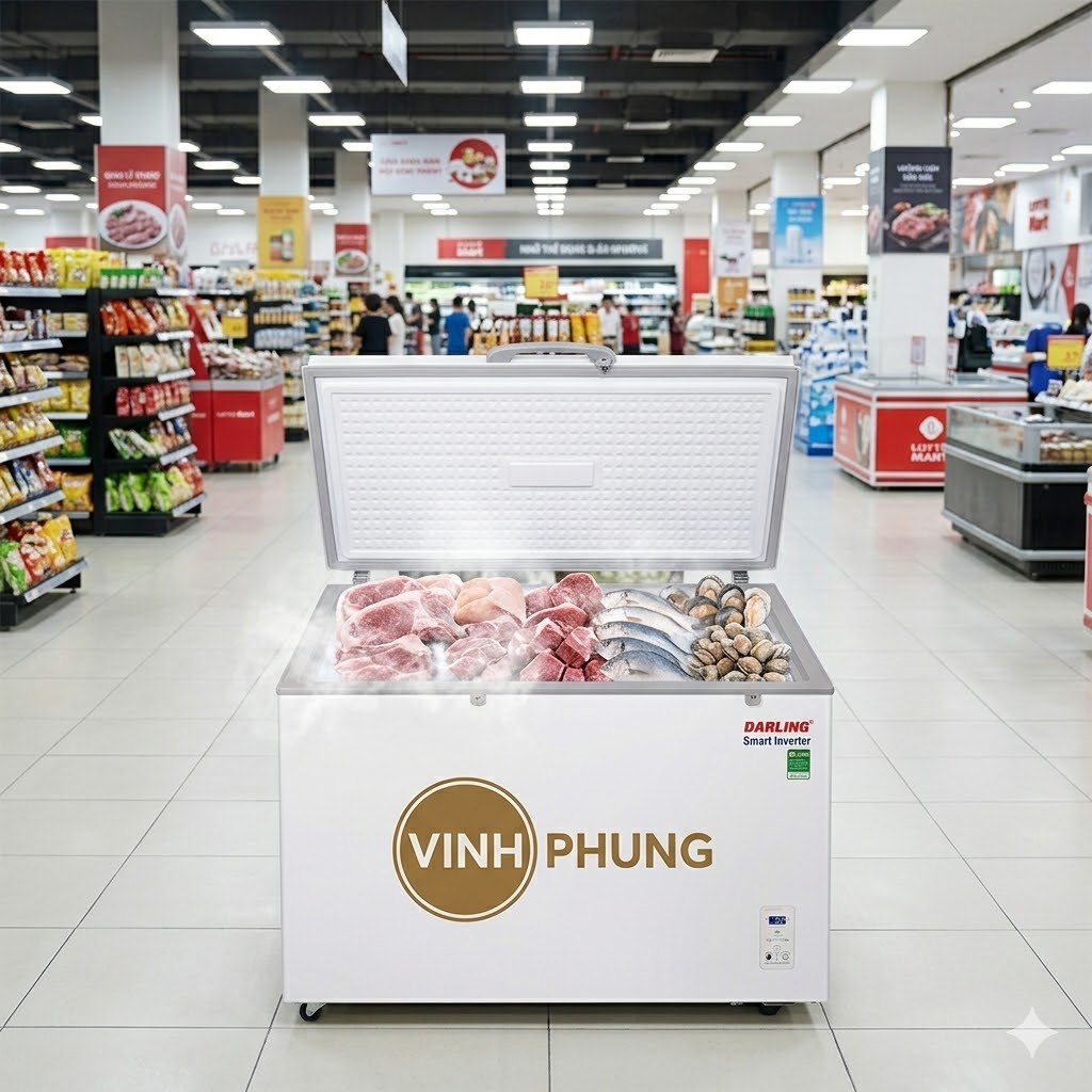Tủ đông Darling 1 Ngăn Inverter 450 Lít DMF-4799AXI-1