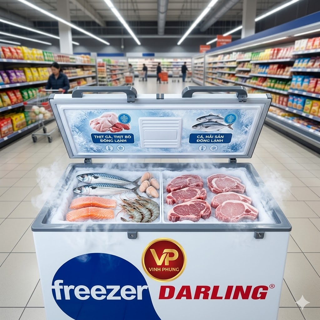 Tủ đông inverter Darling 1 ngăn 370 lít DMF-3799AXI-1