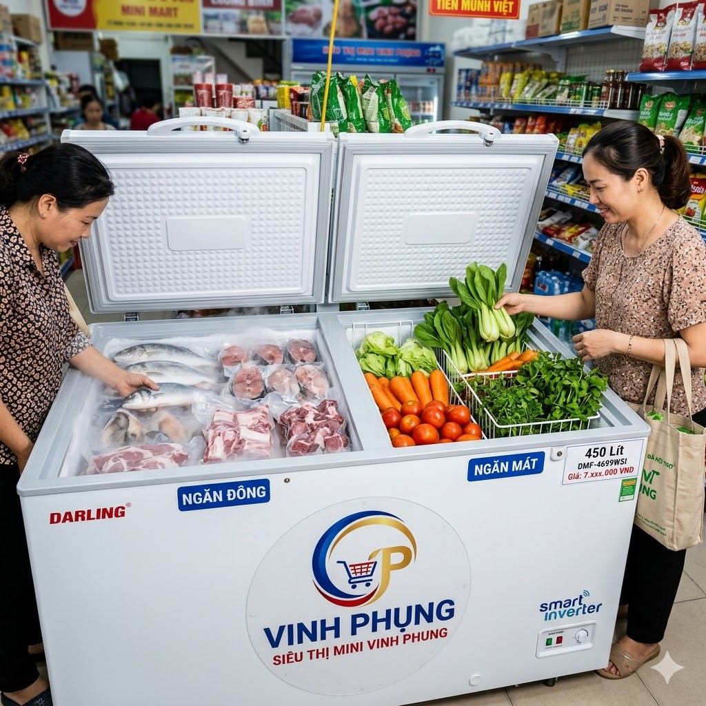 Tủ đông Darling Smart Inverter 450 Lít DMF-4699WSI