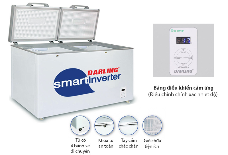 Tủ đông Darling Smart Inverter 450 Lít DMF-4699WSI
