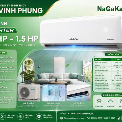 Máy lạnh Nagakawa Inverter 2.0 HP NIS-C18R2T28