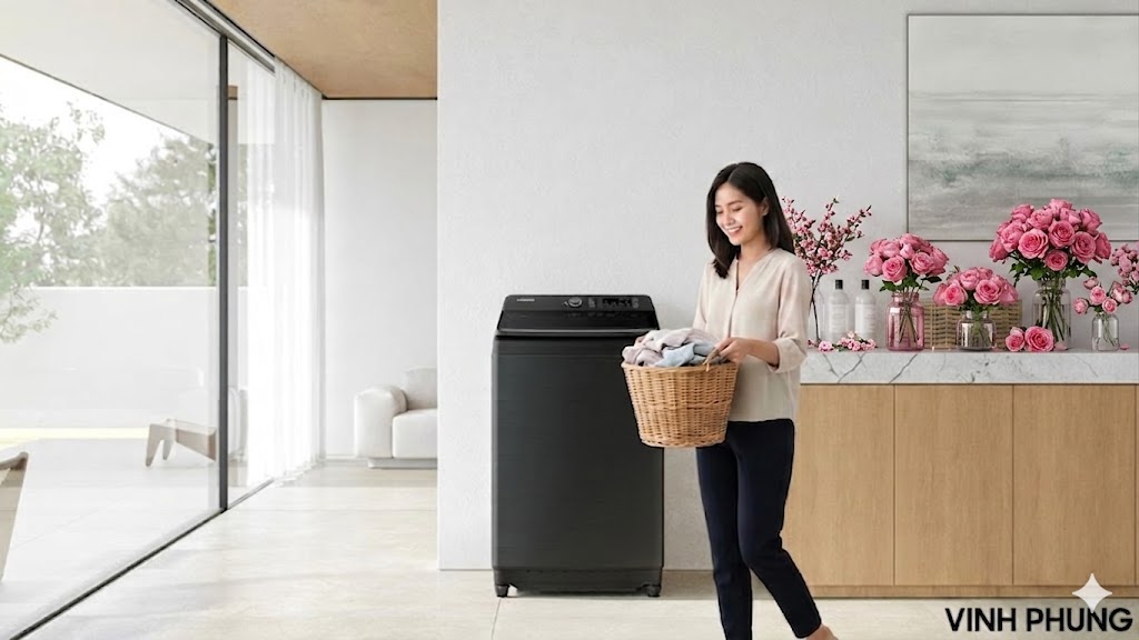 Máy giặt Samsung Inverter 15 kg WA80F15B6BSV