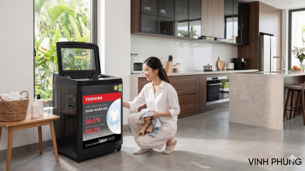 Máy giặt lồng đứng Toshiba 8 kg AW-M905BV(MK)
