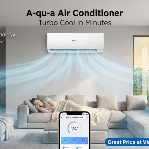 MÁY LẠNH AQUA 1HP INVERTER WIFI AQA-RV10QA5