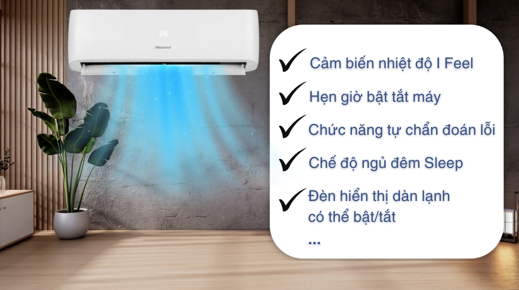 Máy lạnh Hisense Inverter 1 HP AS-10TR4RLRCD00