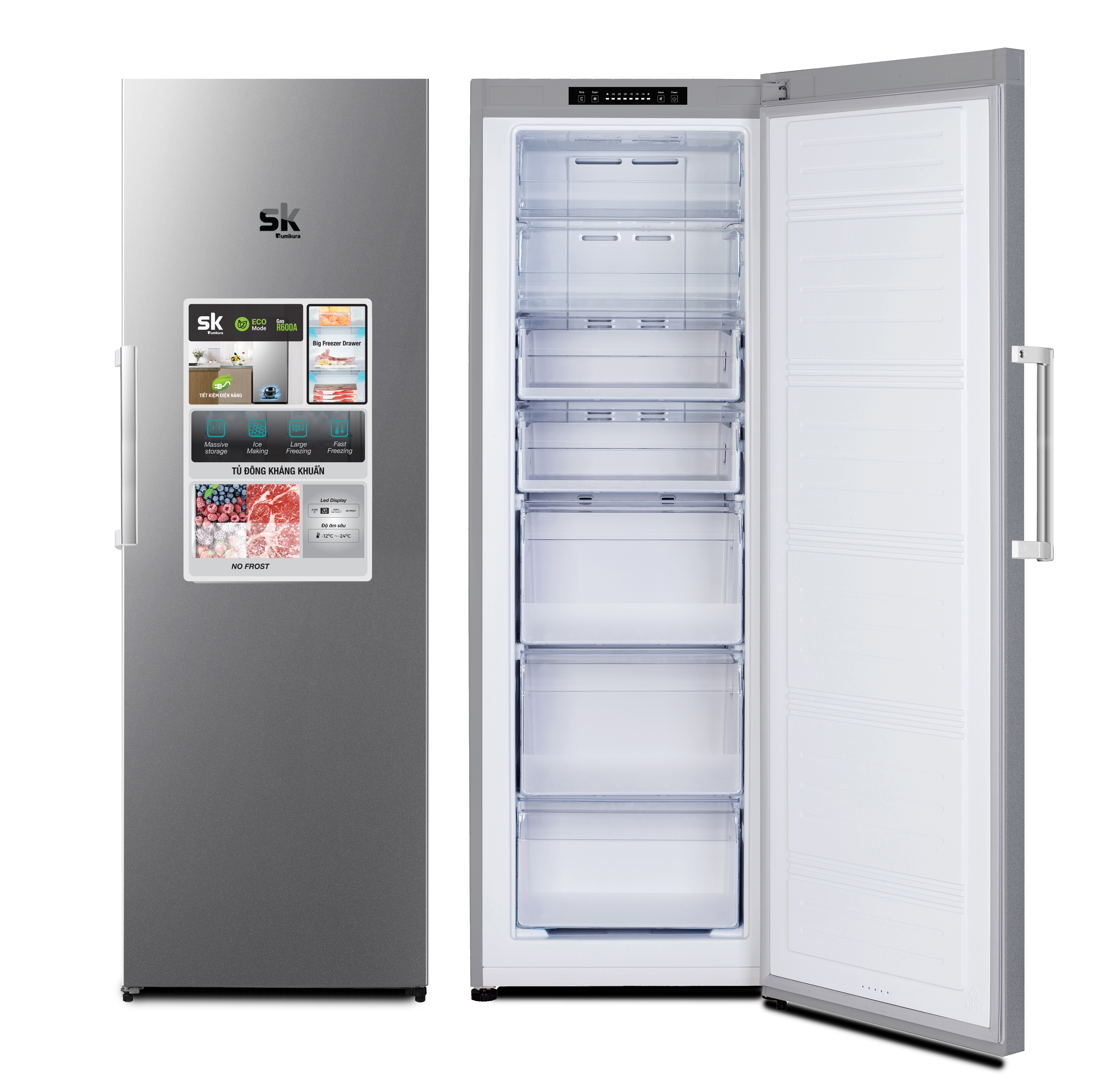 Tủ đông đứng Sumikura 300 lít SKFU-300HSN