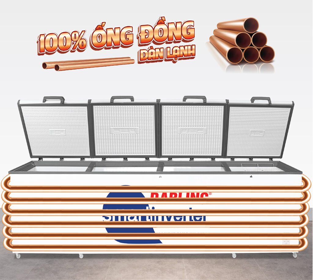 Tủ Đông 4 Cánh Darling Inverter 2500L DMF-1979ASI