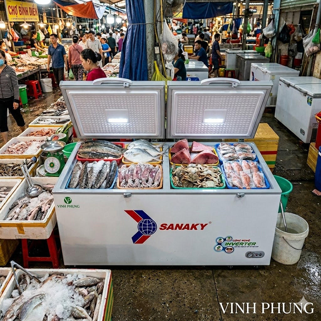Tủ đông Sanaky 400 lít VH-4099A4K
