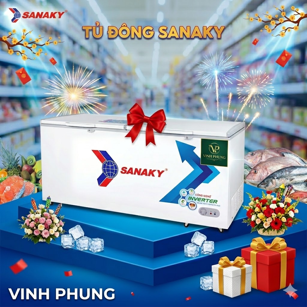 Tủ đông Sanaky 410 lít VH-5699HYK