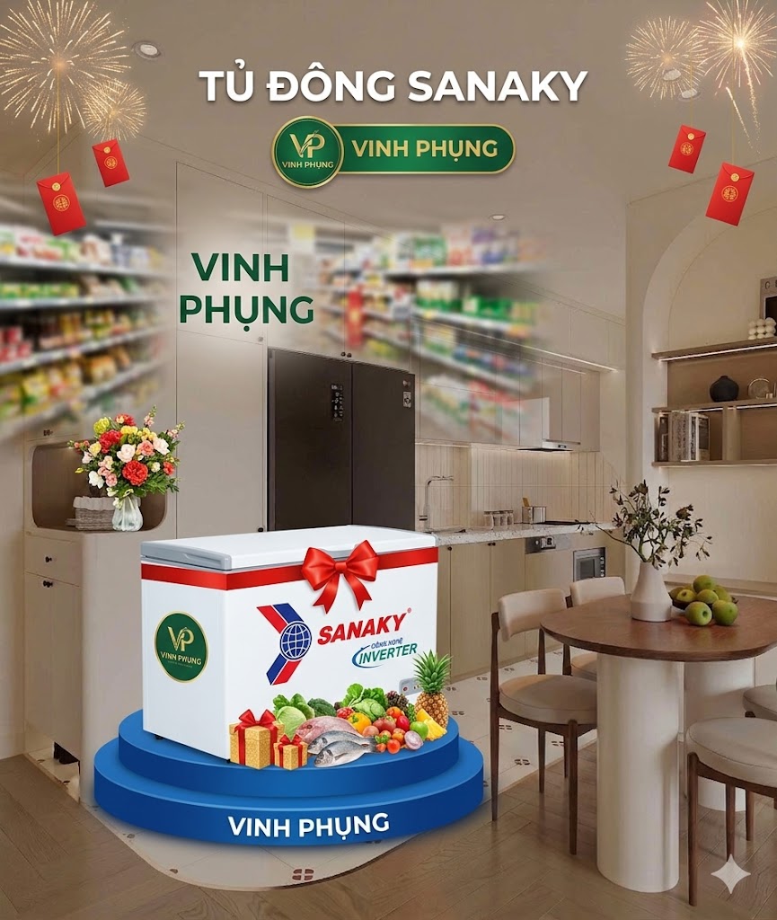 Tủ đông mát Sanaky 280 lít VH-4099W4K