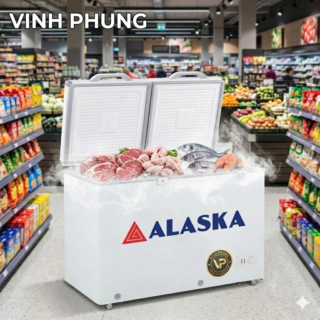 Tủ đông mát ống đồng Alaska 280 lít BCD-3568C