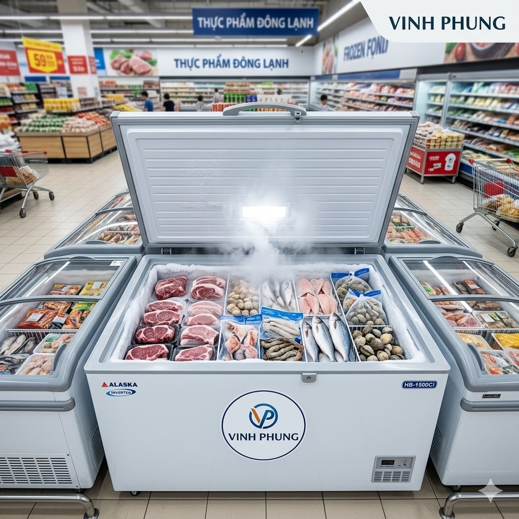 Tủ đông mát ống đồng Alaska 280 lít BCD-3568C