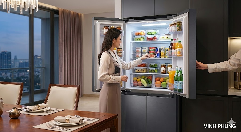 Tủ lạnh Samsung Inverter 488 lít RF48A4010B4/SV