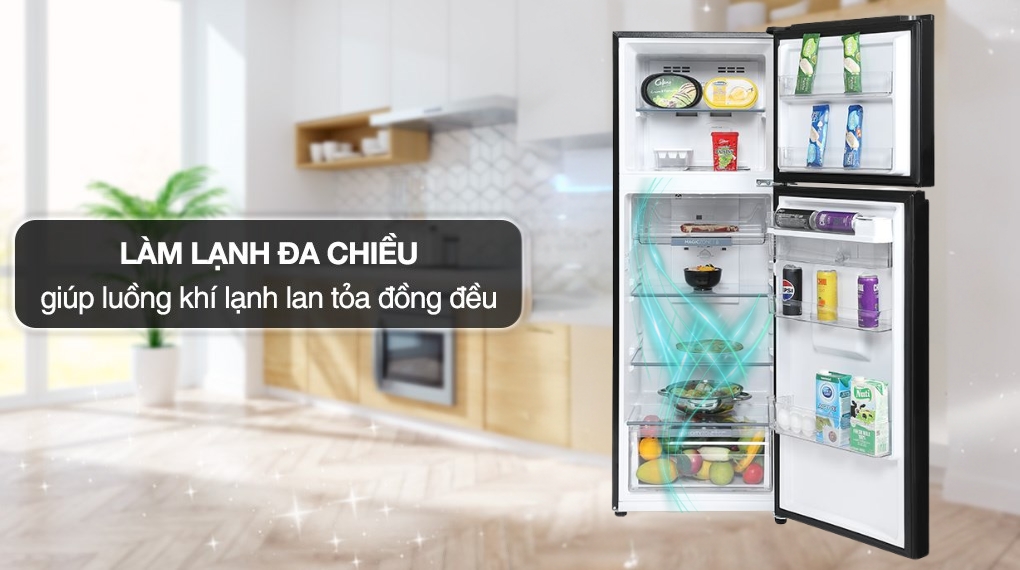 Tủ lạnh Aqua Inverter 236 lít AQR-T265FA(LB)