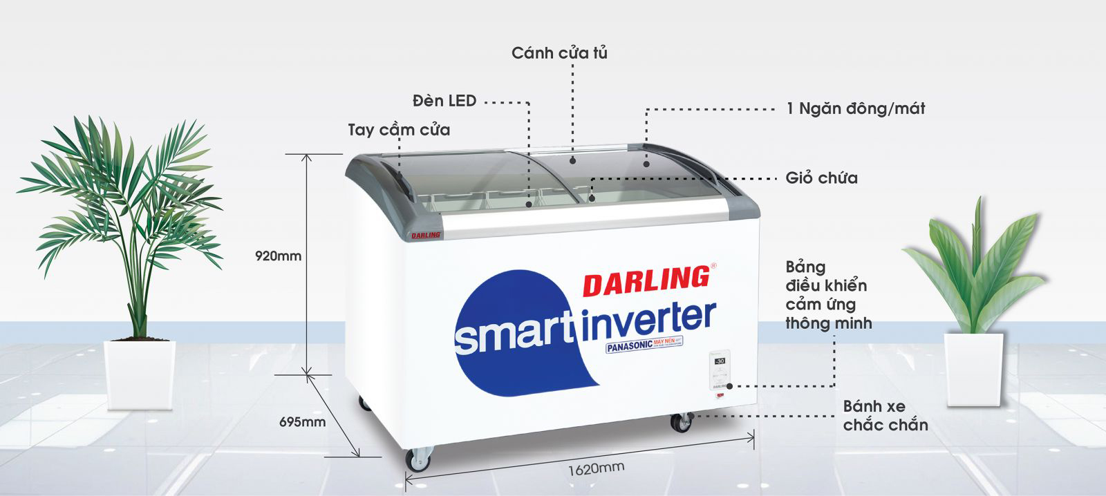 Tủ kem thông minh inverter DMF-6079ASKI 2 tu kem darling 6079 aski inver 1