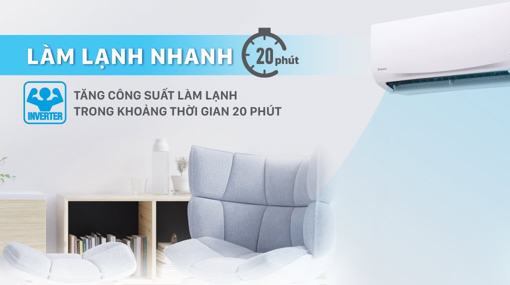 Máy lạnh Daikin Inverter 1.5 HP FTKB35XVMV