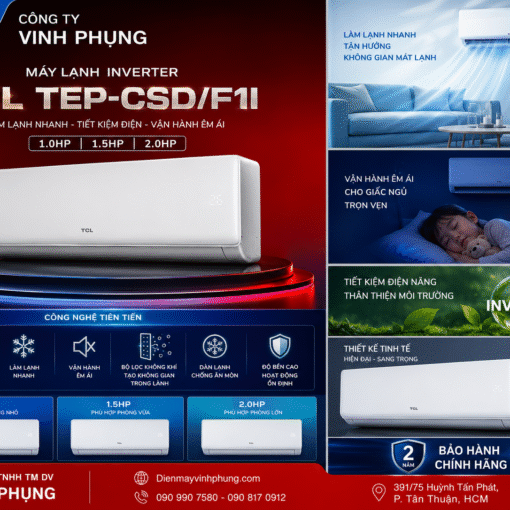 Máy lạnh 2.0 hp inverter TCL TEP-18CSD/F1I
