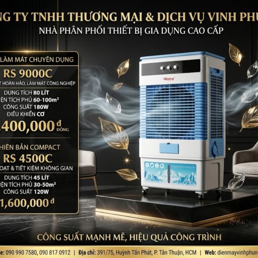 Quạt làm mát không khí 80 Lít Rising-RS9000C