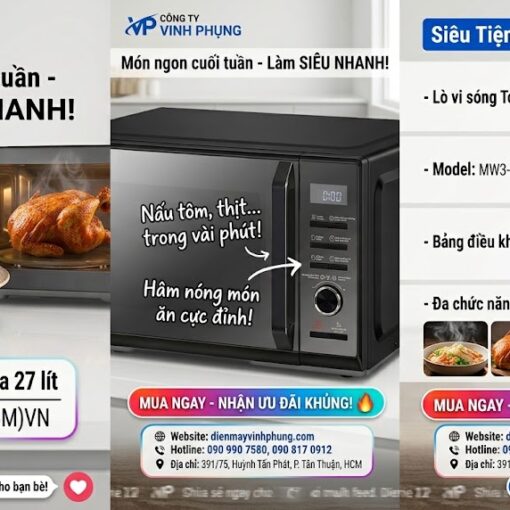 Lò vi sóng Toshiba 27 lít MW3-EM27PE(BM)VN
