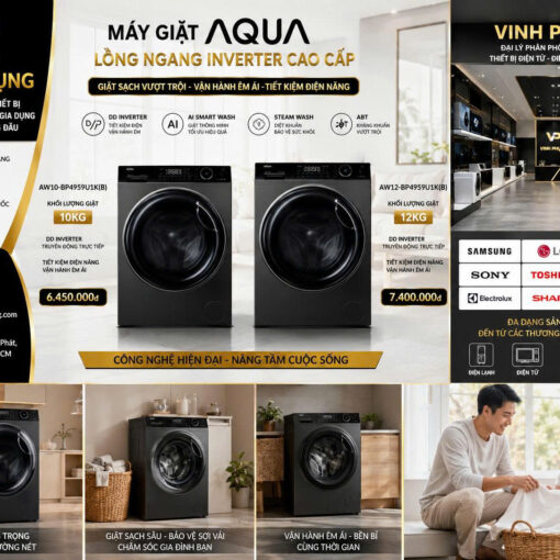 Máy giặt Aqua Inverter 9.5 kg AW95-BP4657M(B)