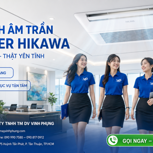 May Lanh am tran HIKAWA 1 huong thoi Inverter 2HP HI C1W20AT HO C1W20AT 1