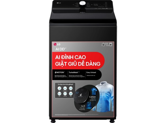Máy giặt cửa trên AI inverter LG 22 kg T2522AX7G