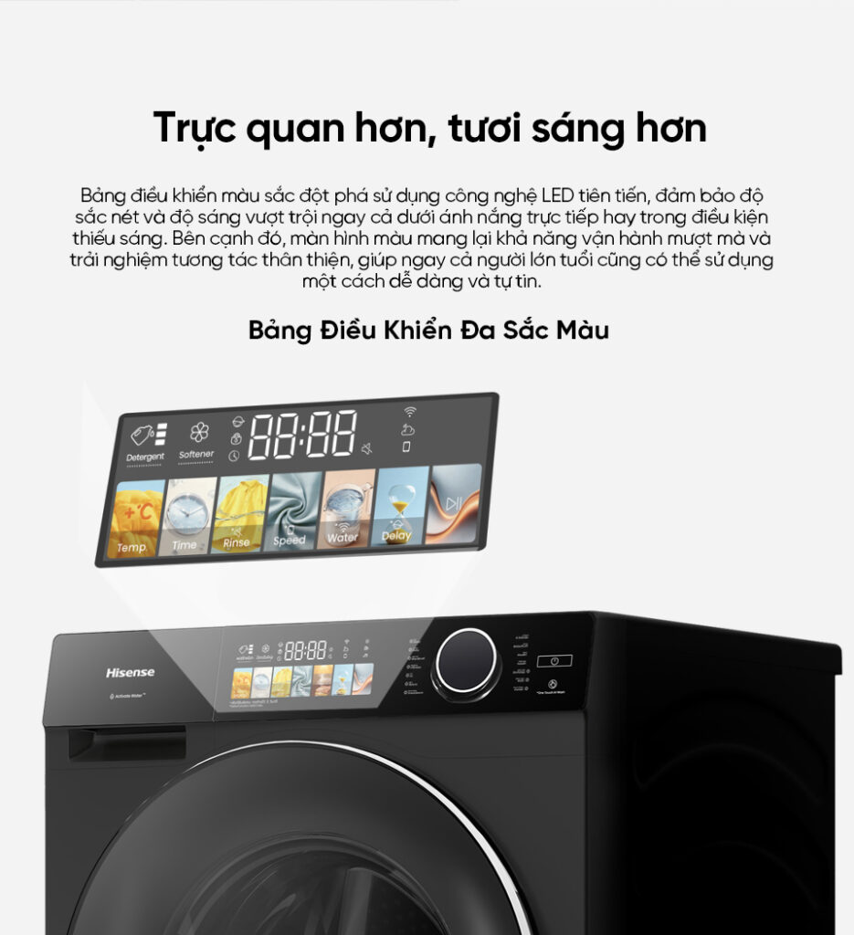 Máy giặt cửa trước Hisense inverter 12kg WF12I142VHL