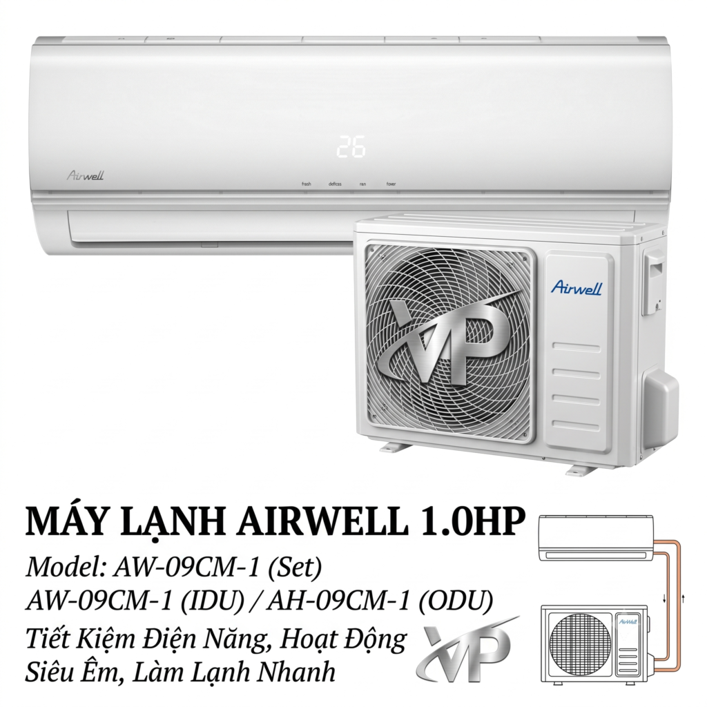 Máy Lạnh AirWell 1.0HP AW-09CM-1/AH-09CM-1