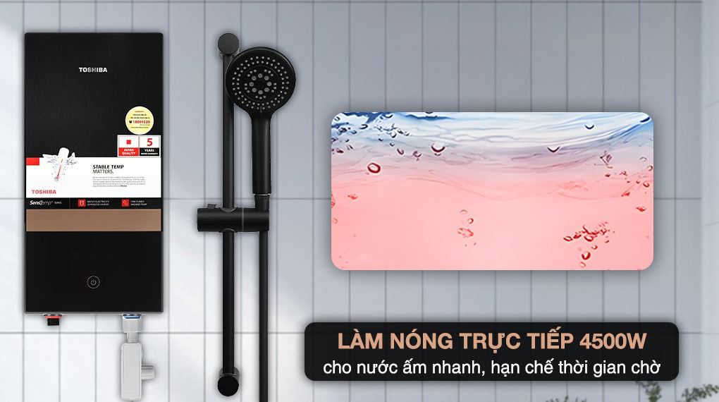 Máy tắm nước nóng trực tiếp Toshiba TWH-45EMC1PVN(K) KB