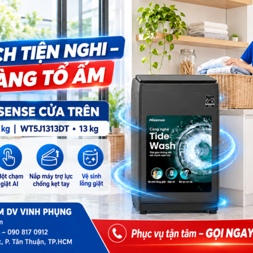 Máy giặt Inverter Hisense 13Kg WT5J1313DT 11 Máy giặt Inverter Hisense 13Kg WT5J1313DT