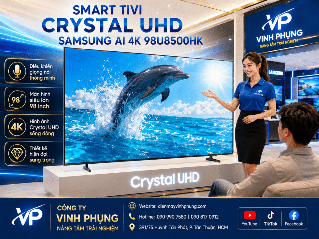 Smart Tivi Samsung AI Crystal UHD 4K 85 inch UA85U8500HKXXV