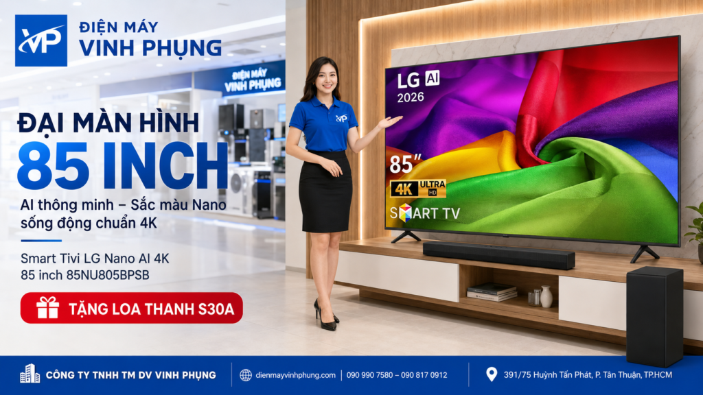 Smart Tivi LG Nano AI 4K 85 inch 85NU805BPSB