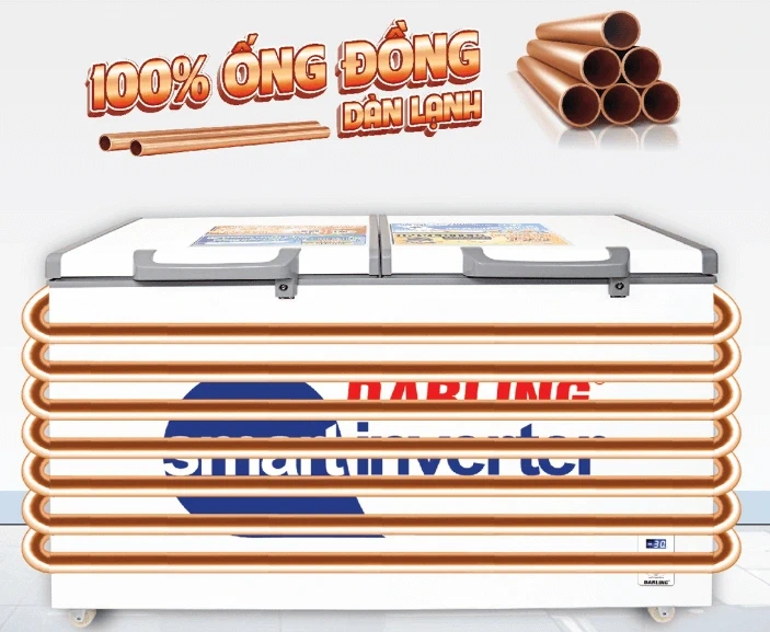 Tủ đông Darling Smart Inveter 770 lít DMF-7699WSI