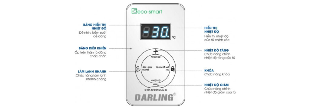 Tủ đông 2 Ngăn Darling Smart Inveter 770 lít DMF-7699WSI-4