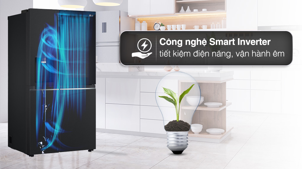Tủ lạnh LG Side by side Inverter 635 lít GR-X257BL