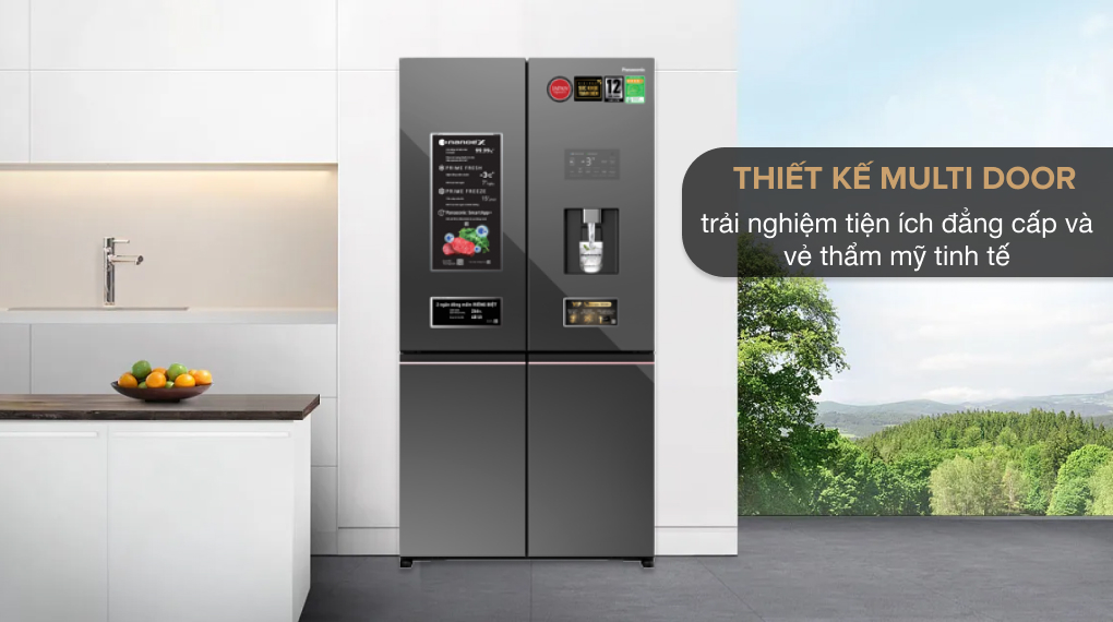 Tủ lạnh Panasonic Mutidoor inverter 621 Lít NR-XY680YMMV