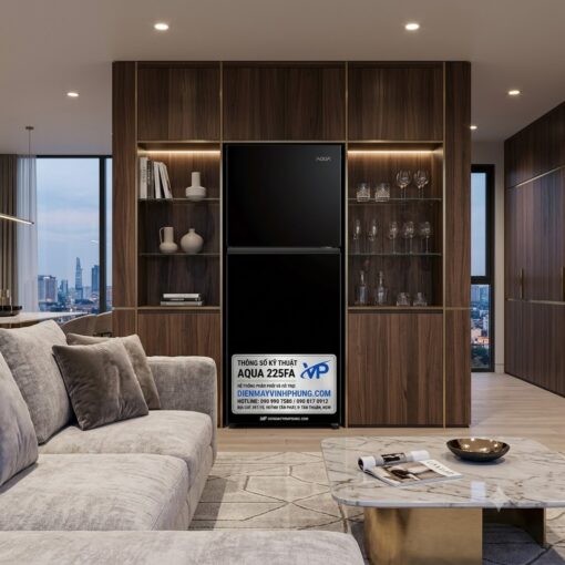 Tủ lạnh Aqua Inverter 189 lít AQR-T225FA(LB)