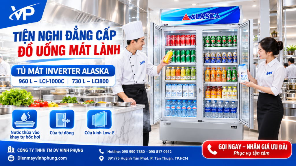 Tủ mát Alaska inverter 960 lít LCI-1000C 14 Tủ mát Alaska inverter 960 lít LCI-1000C